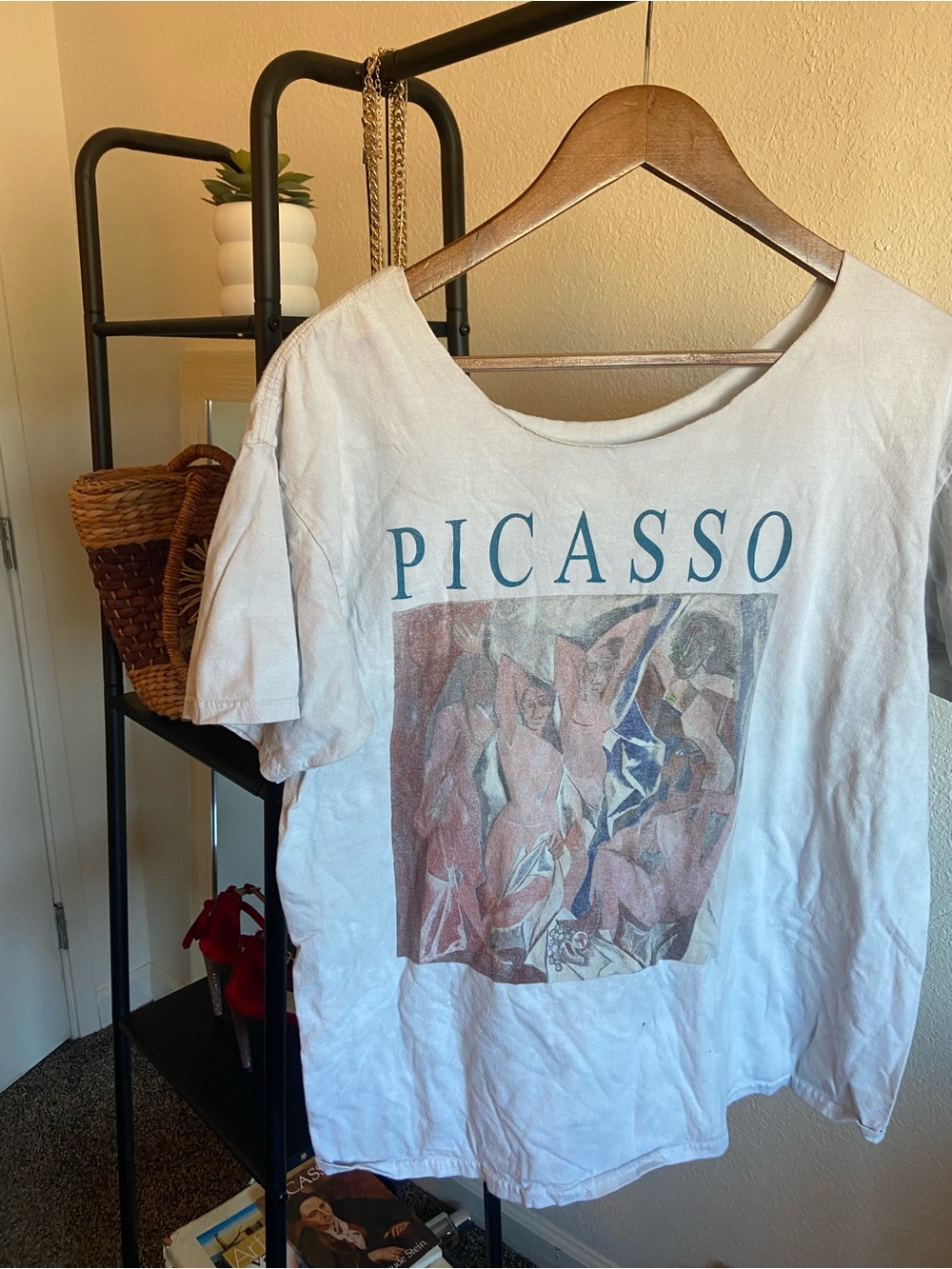 Picasso Graphic White Tee
